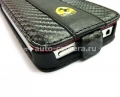 Кожаный чехол для iPhone 4/4S Ferrari Flip Challenge, Black (FEFLIP4C)