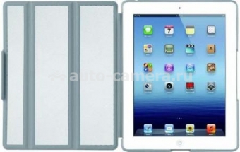 Кожаный чехол для iPad 3 и iPad 4 Macally Lightweight Protective Case, цвет white (BOOKSTANDDB-3W) (BOOKSTANDDB-3W)