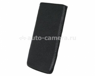 Кожаный чехол для Sony Xperia P BeyzaCases Retro Super Slim Strap, цвет flo black (BZ22120)