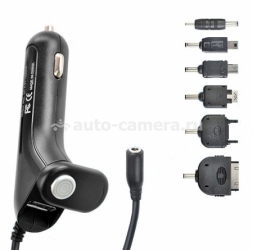 Универсальное автомобильное зарядное устройство для iPod, iPhone, Samsung и HTC Henca Car Charger USB 1A, цвет black (CC30-UNI)